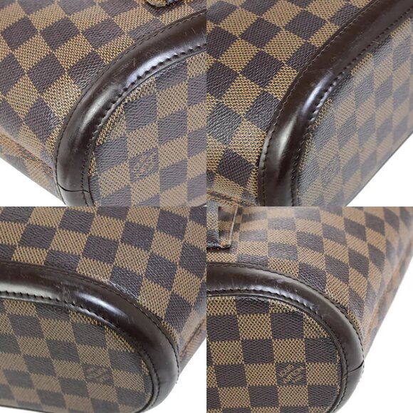 LOUIS VUITTON Manosque PM Shoulder Tote Bag Damier Leather Brown - Picture 3 of 7